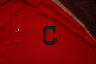 MLB Cleveland Guardians Majestic Men's Golf Shirt - Red