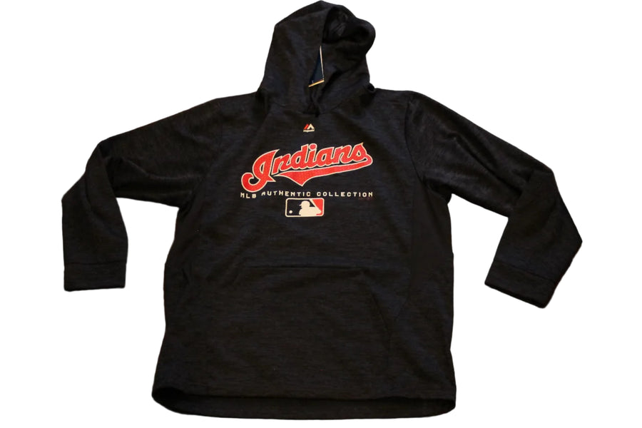 MLB Cleveland Indians Majestic Men's Authentic Collection Hoodie