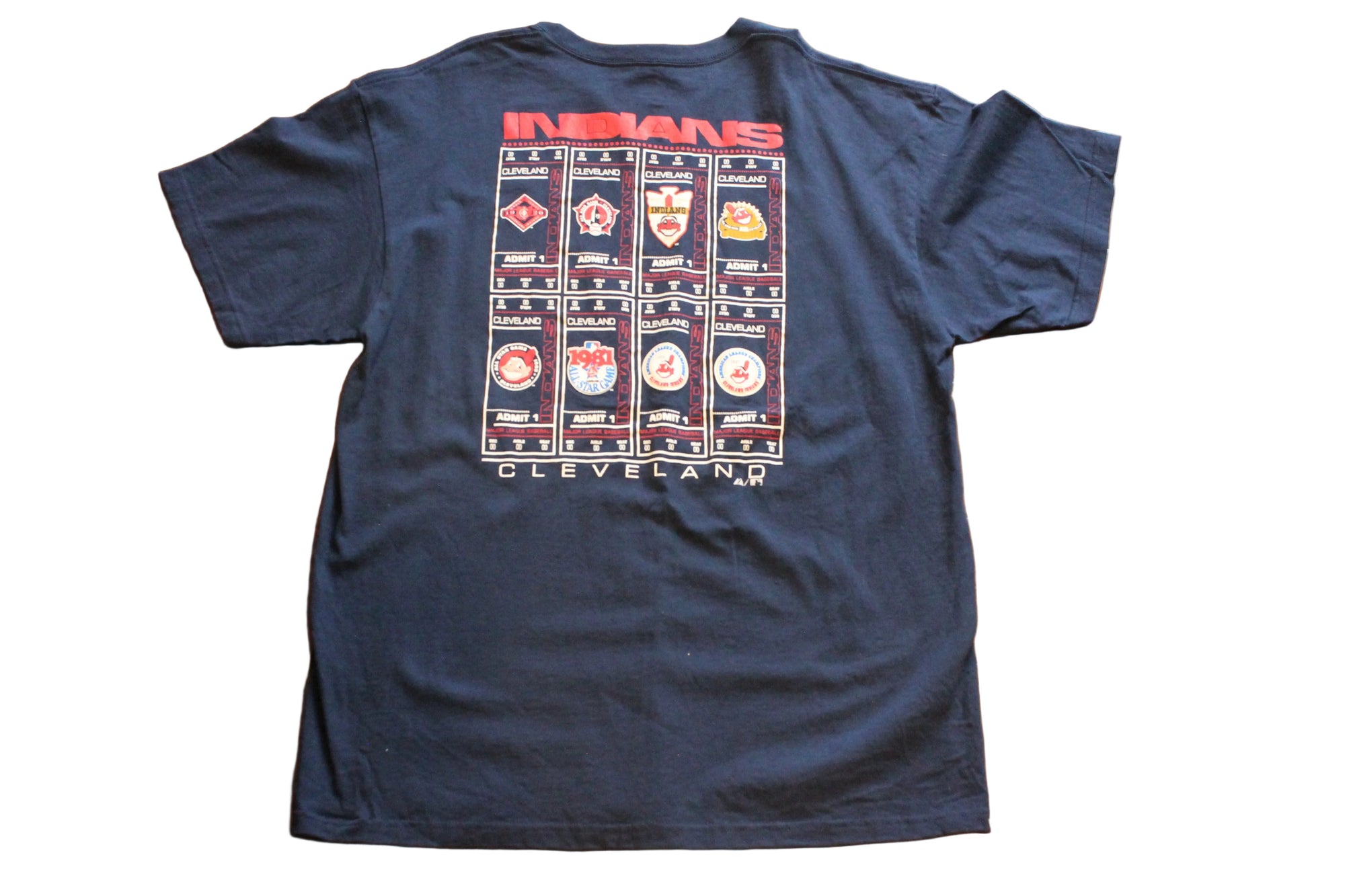 MLB Cleveland Indians Majestic Men's Tickets Tee