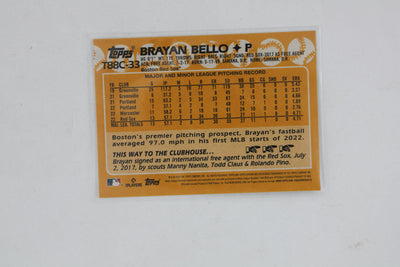 Brayan Bello 2023 Topps Series 1 - 1988 Topps Chrome Silver Pack #T88C-33 Rookie Year
