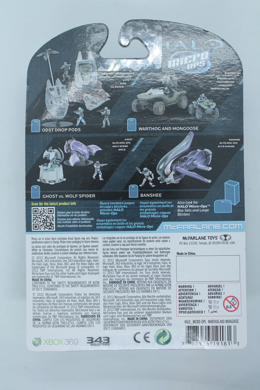 McFarlane Toys Halo Micro Ops Series 1 Warthog & Mongoos 2012 NEW