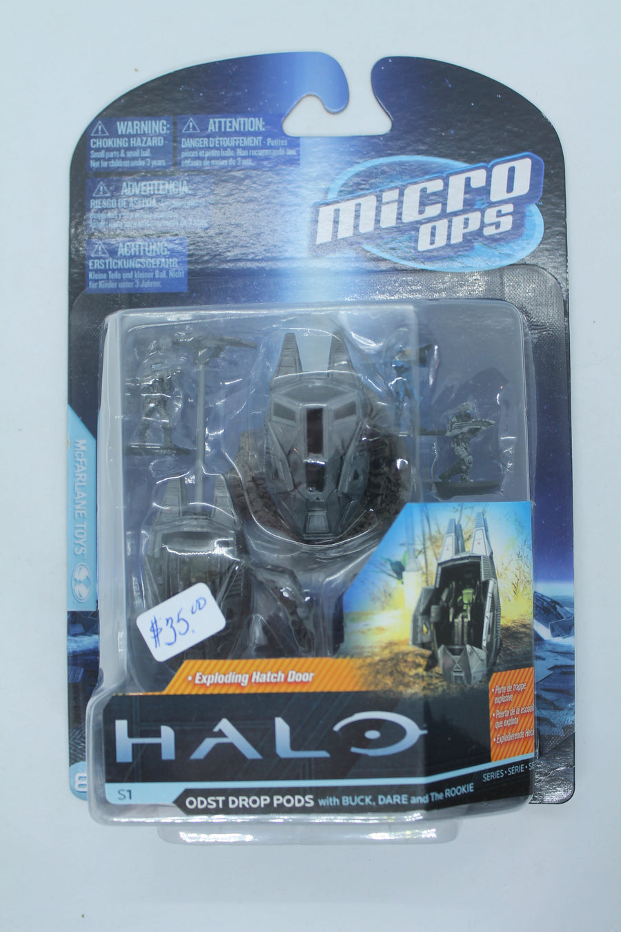 Halo Micro Ops Series 1 (2012) McFarlane Toys ODST Drop Pods Small Mini Figure