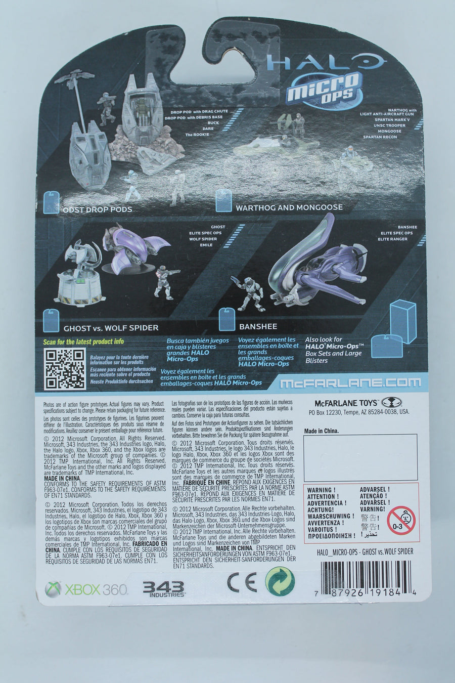 Halo Micro Ops Series 1 (2012) McFarlane toys, Ghost vs. Wolf Spider
