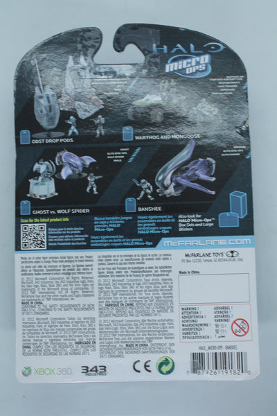 Halo Micro Ops Series 1  (2012) McFarlane toys, Banshee (slight cardboard damage)