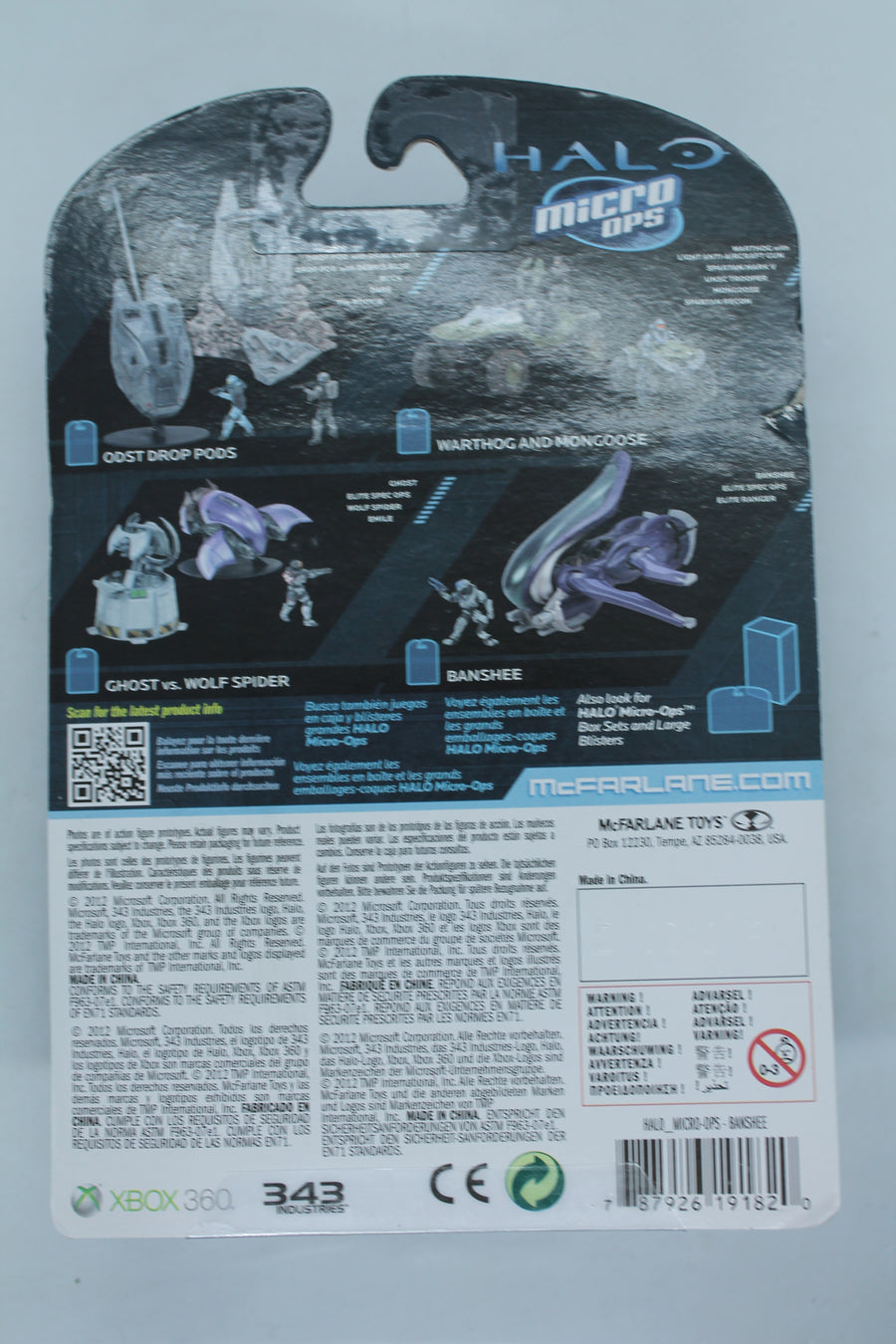 Halo Micro Ops Series 1  (2012) McFarlane toys, Banshee (slight cardboard damage)