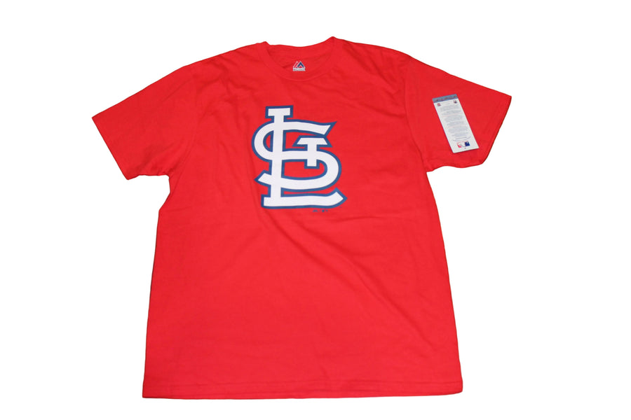 MLB St. Louis Cardinals Majestic Men's Logo Tee - Red