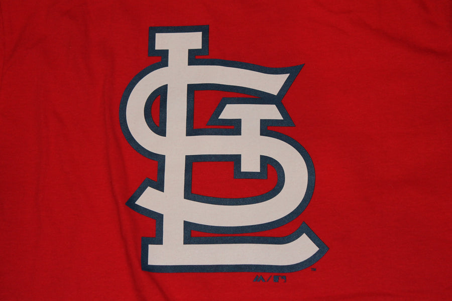 MLB St. Louis Cardinals Majestic Men's Logo Tee - Red