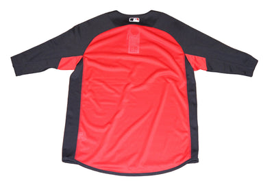 MLB Ceveland Guardians Men's Majestic Cool Base 3/4 Sleeve Trainer