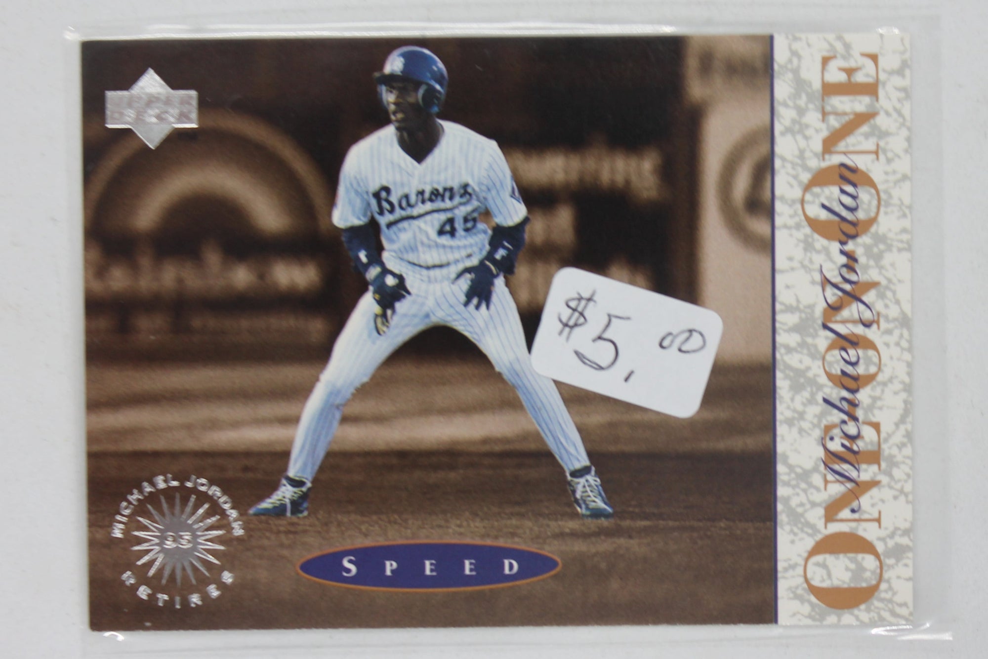 Michael Jordan 1995 Upper Deck Minor League Top Prospect #4