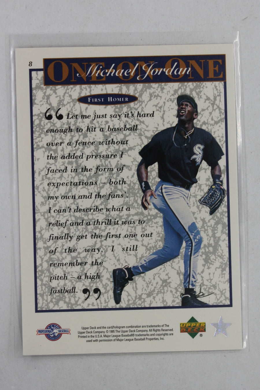 Michael Jordan 1995 Upper Deck Minor League Top Prospect #8