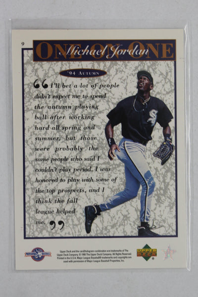 Michael Jordan 1995 Upper Deck Minor League Top Prospect #9
