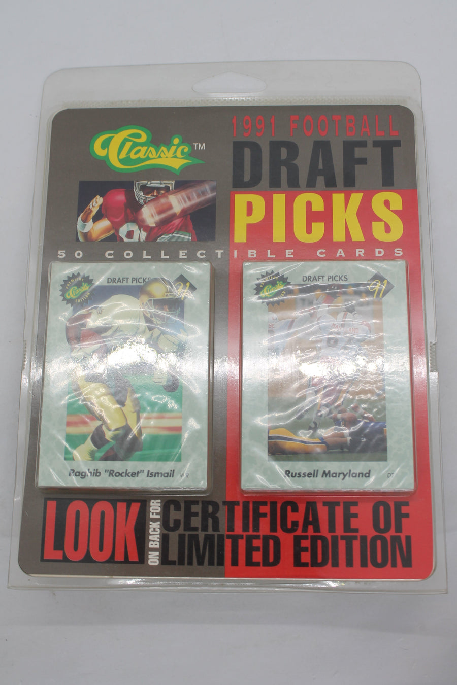 1991 Classic Football Draft Picks 50 Collectible Cards! NEW SEALED