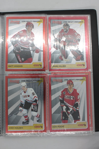 1995-96 Bowman Draft Prospects Hockey Set with Blenheim's Chris Allen - Set of 40 Cards