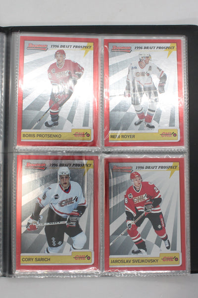 1995-96 Bowman Draft Prospects Hockey Set with Blenheim's Chris Allen - Set of 40 Cards