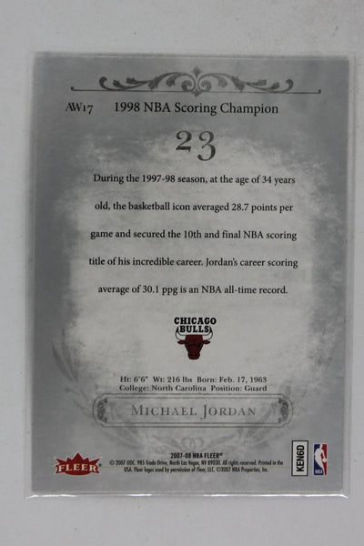 Michael Jordan 2007-08 Fleer Michael Jordan - Box Set Award Winners #AW17