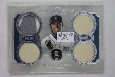 Austin Jackson 2013 Topps Museum Collection - Primary Pieces Quad Relics #PPQR-AJ #82/99