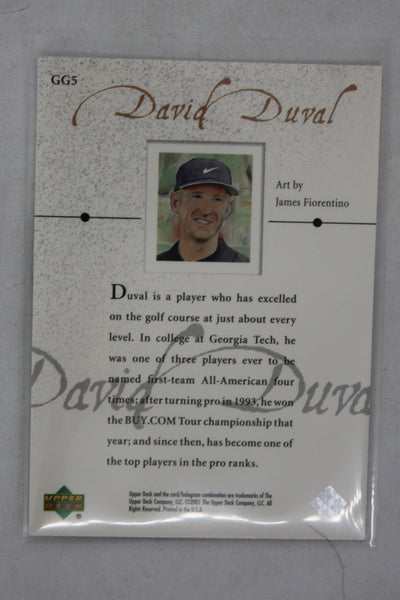 David Duval 2001 Upper Deck - Golf Gallery #GG5 (Rookie Year)