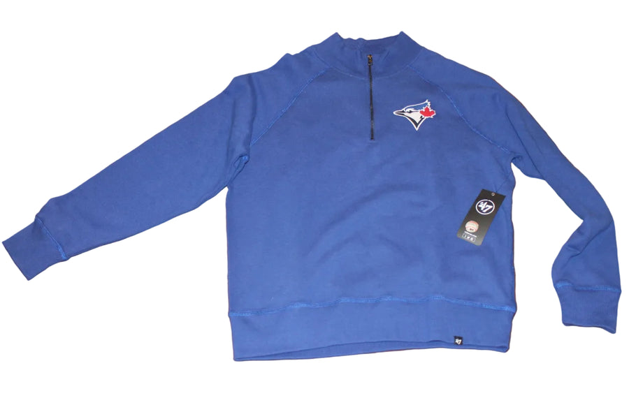 MLB Toronto Blue Jays Men's 1/4 Zip Sweatshirt - '47 Brand - Blue - XXLarge