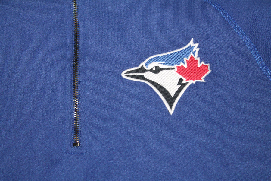 MLB Toronto Blue Jays Men's 1/4 Zip Sweatshirt - '47 Brand - Blue - XXLarge