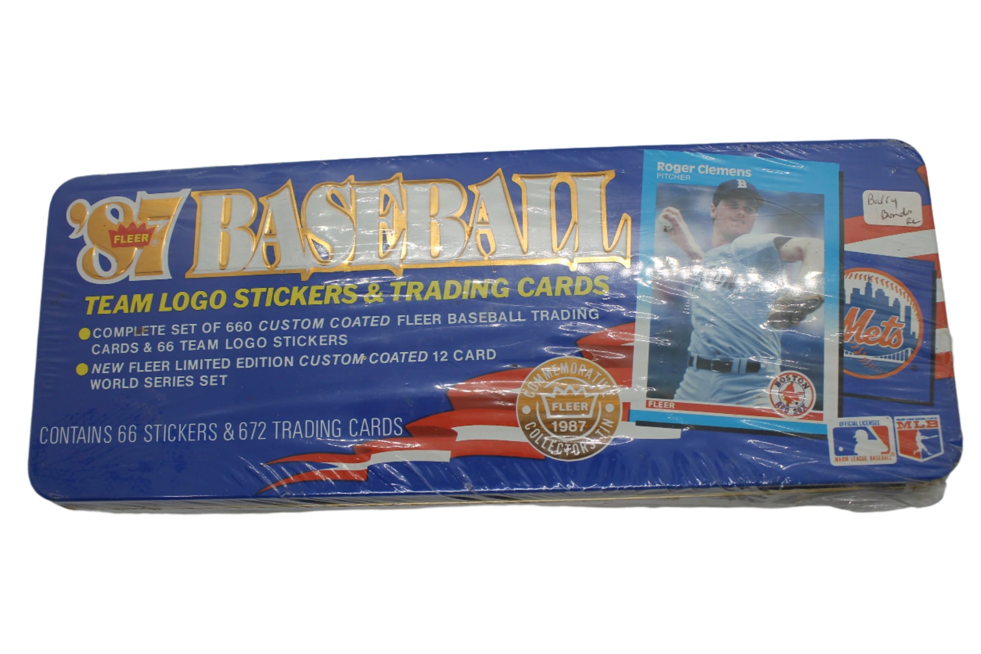1987 Fleer Glossy Baseball Set and Update Factory Tin Set Sealed