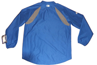 MLB Toronto Blue Jays Men's Coolbase Training Jacket - Majestic Authentic - Grey Inserts - Small