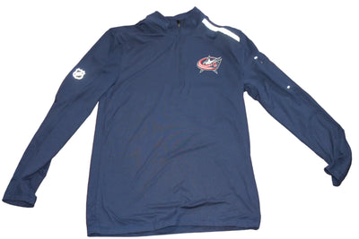 NHL Columbus Blue Jackets Fanatics Pro Authentic Men's Long Sleeve 1/4 Zip