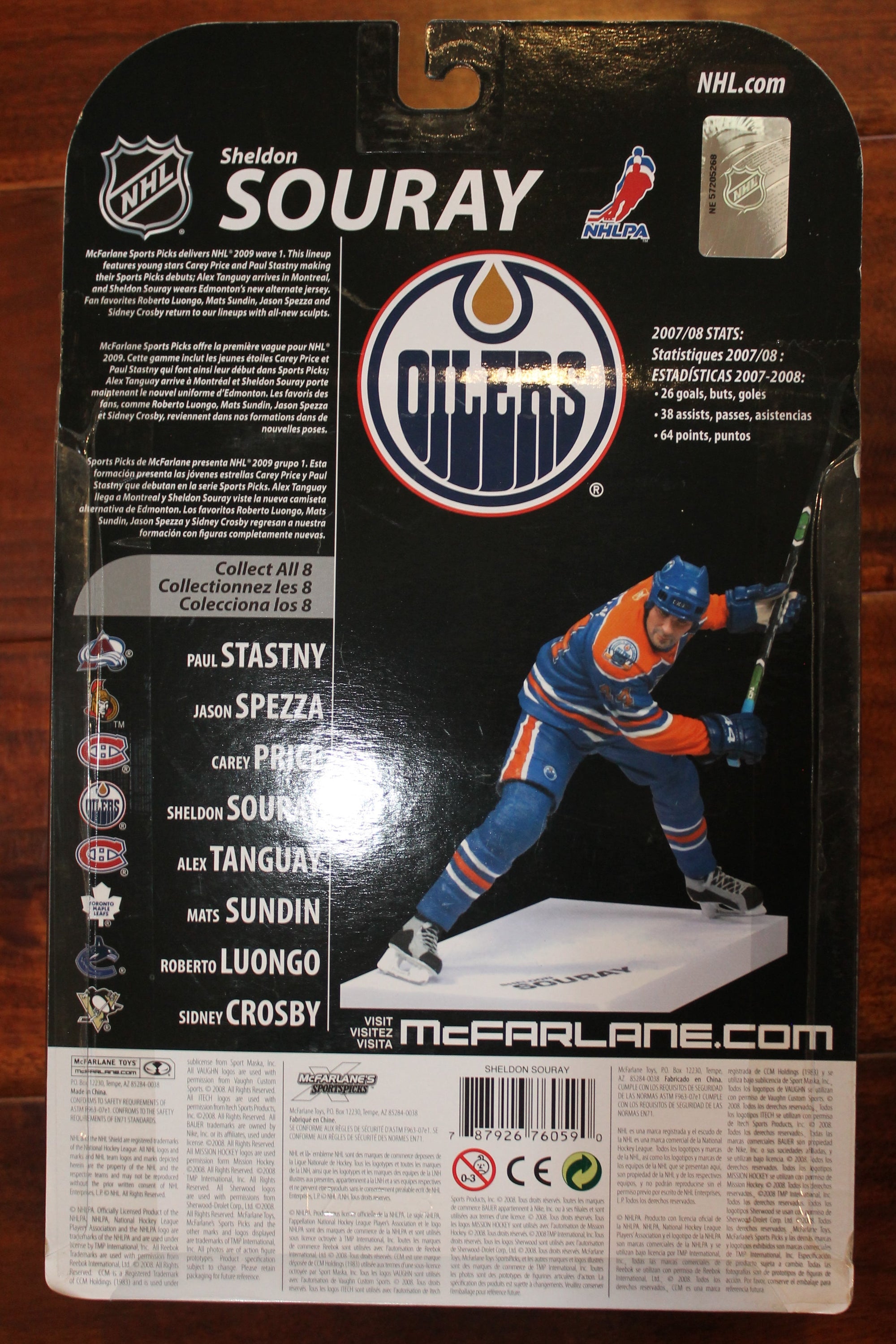 Sheldon Souray McFarlane Sports Picks 2009 Wave 1 - Edmonton Oilers