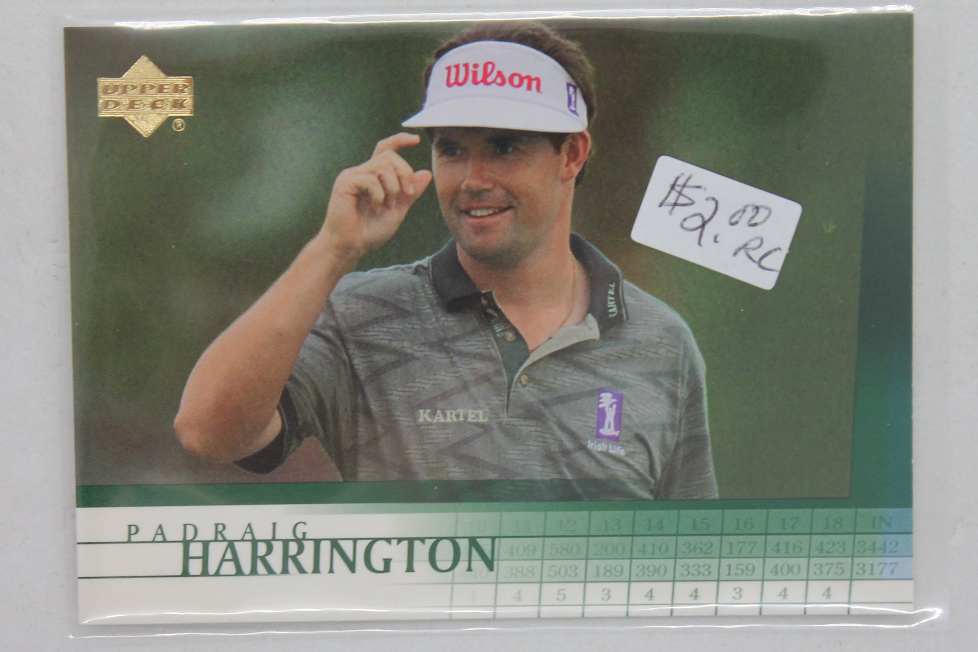 Padraig Harrington 2001 Upper Deck Rookie Card