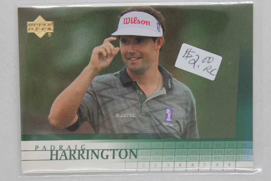 Padraig Harrington 2001 Upper Deck Rookie Card