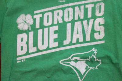MLB - Men's Majestic Toronto Blue Jays St. Patty's T-Shirt - Green - Small