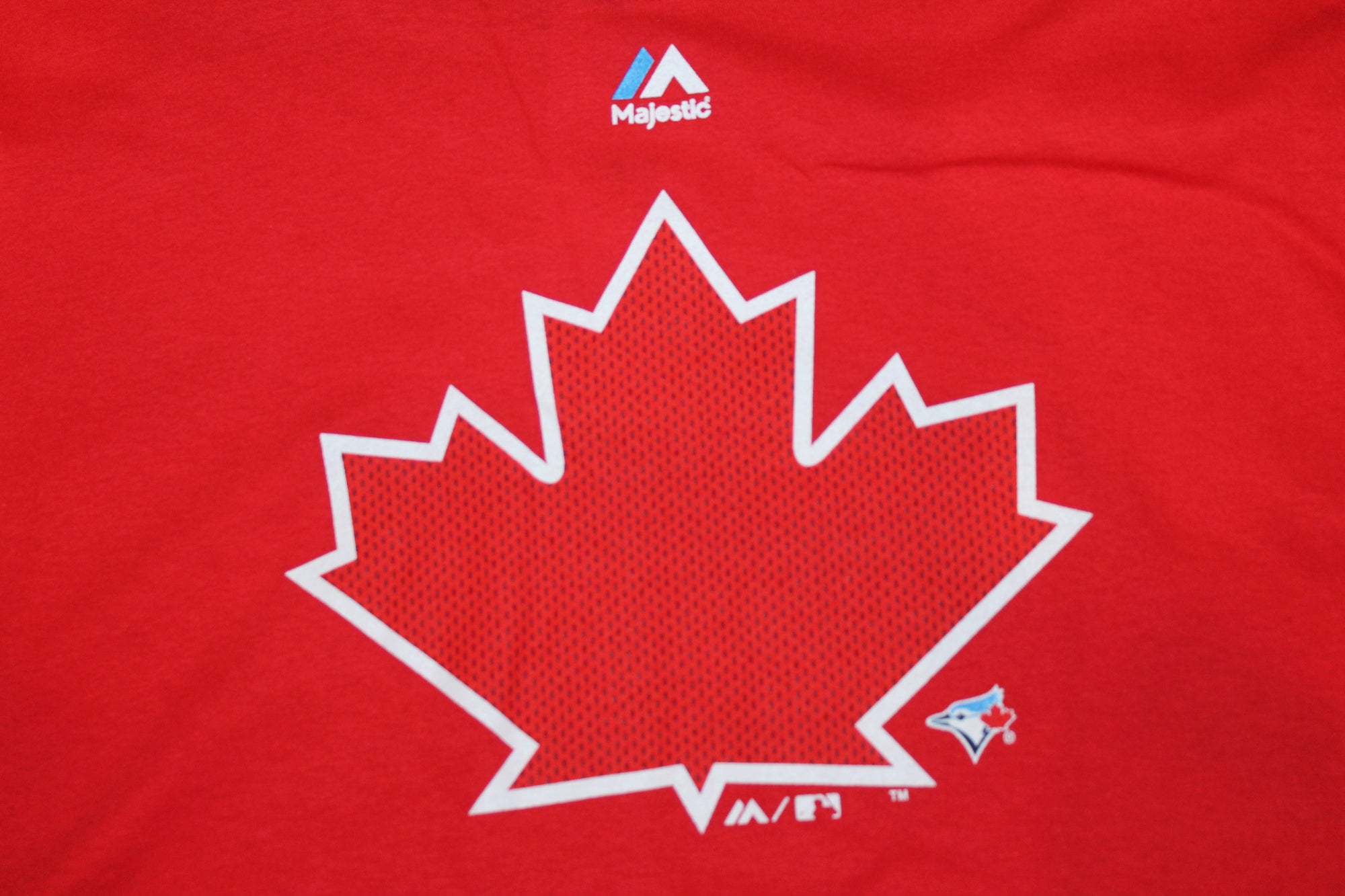 MLB - Men's Majestic Toronto Blue Jays T-Shirt - Red - XLarge