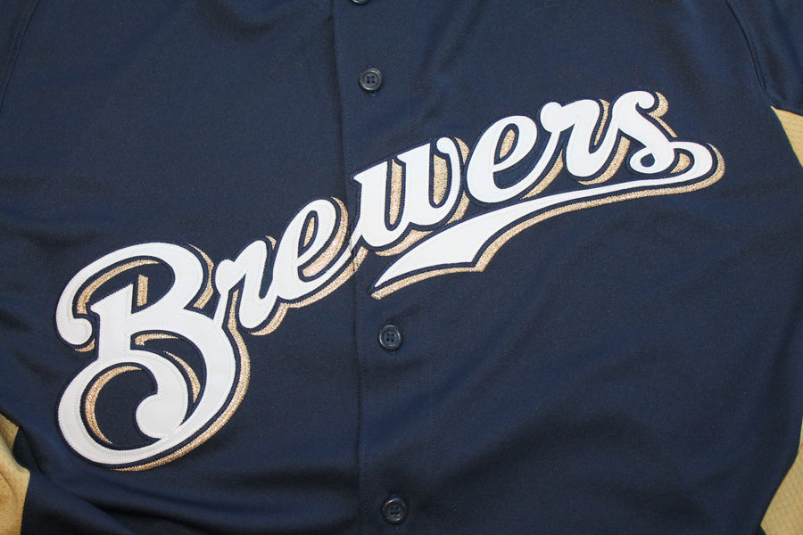 MLB Milwaukee Brewers Men's Majestic Baseball Jersey - Large