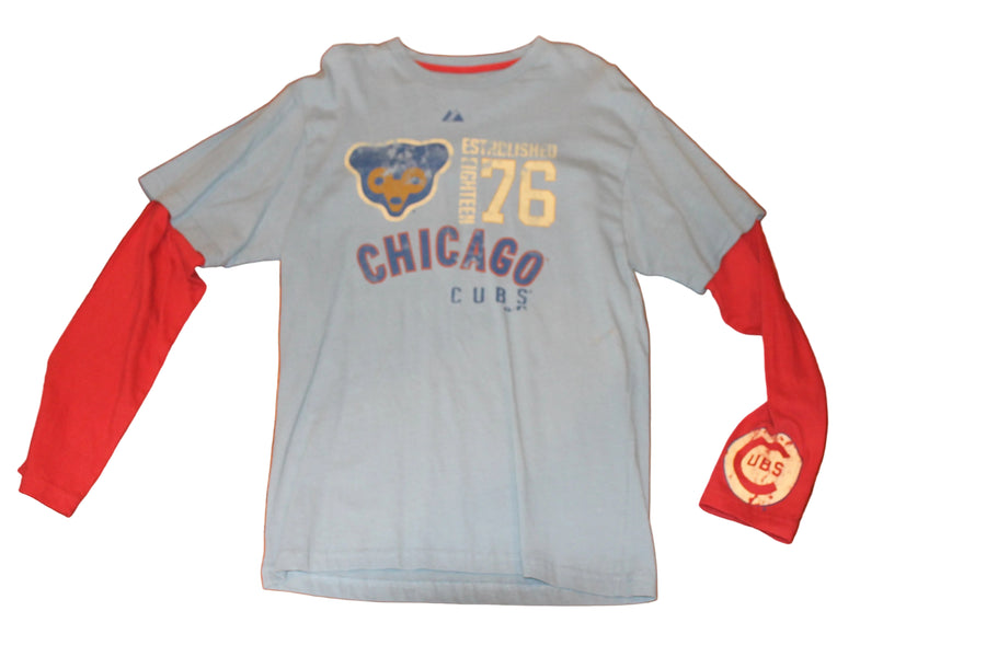 MLB Chicago Cubs Majestic Men's Long Sleeve Tee - Small