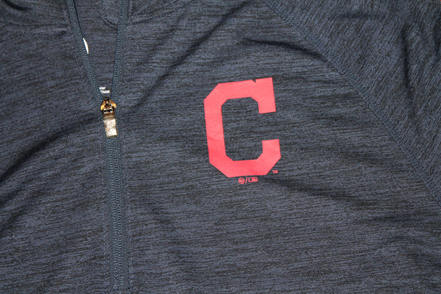 MLB Cleveland Indians '47 Brand Men's Long Sleeve 1/4 Zip - XXLarge