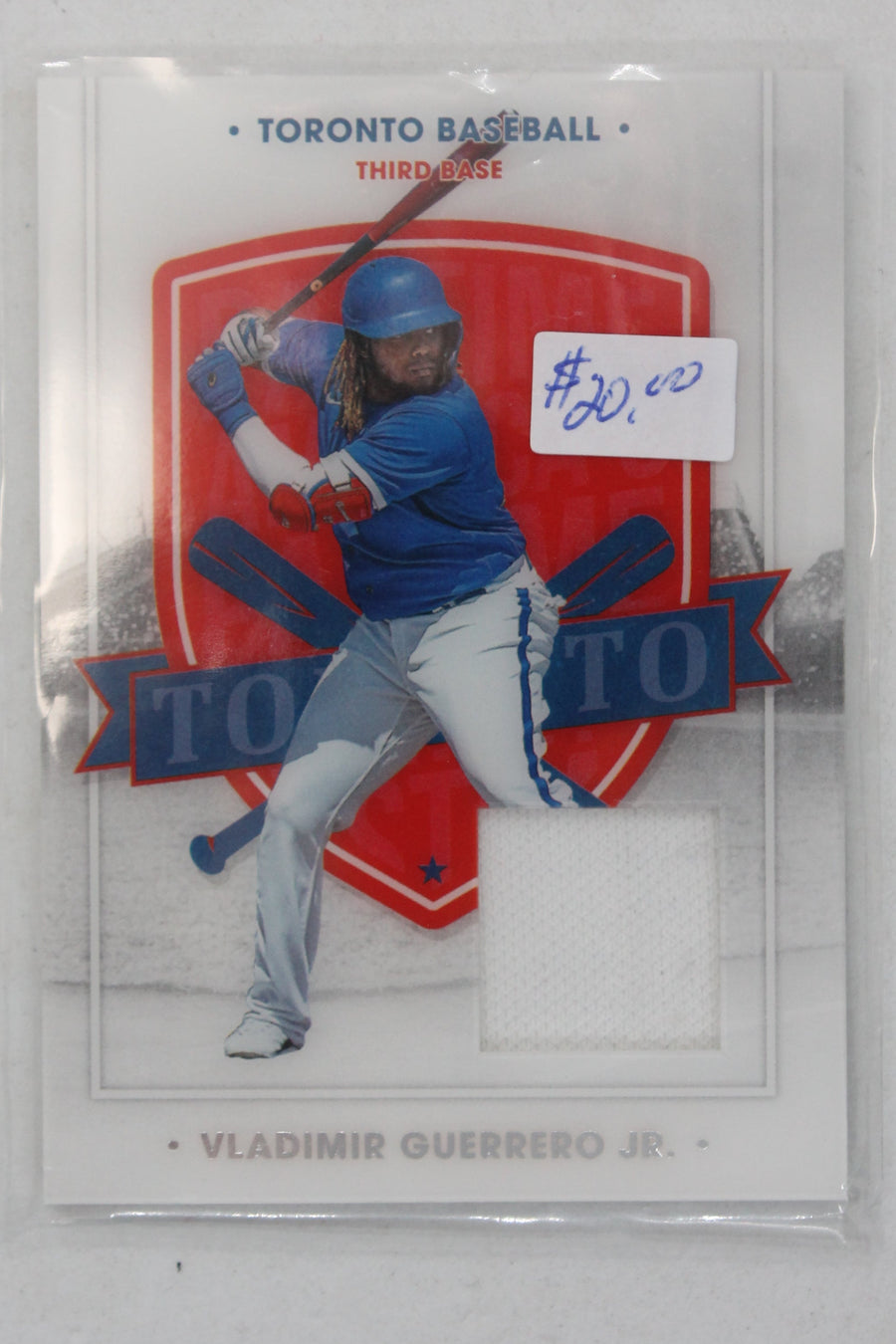 Vladimir Guerrero Jr. 2021 Panini Chronicles - America's Pastime Swatches Jersey Card