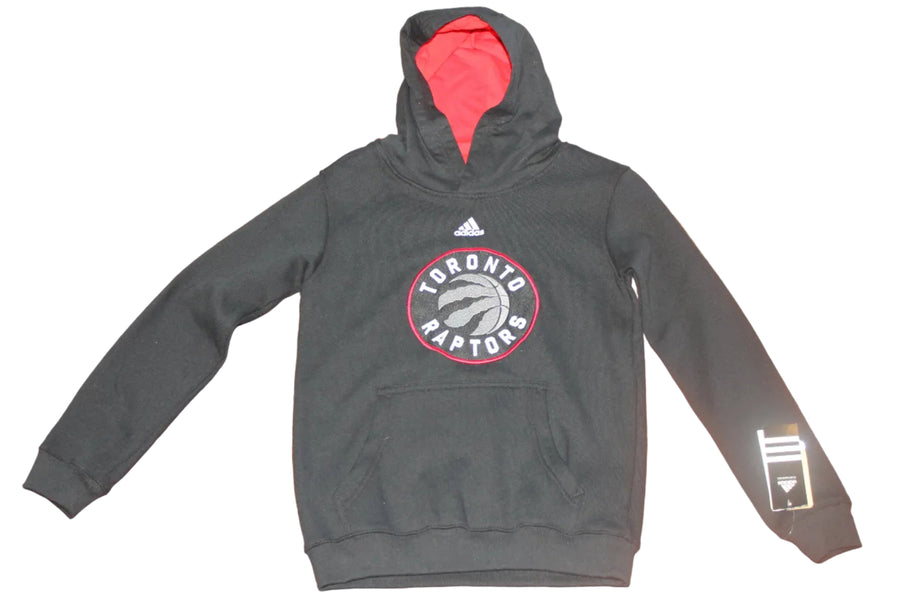 NBA Toronto Raptors Adidas Youth Fleece Hoodie - Stitched - Black