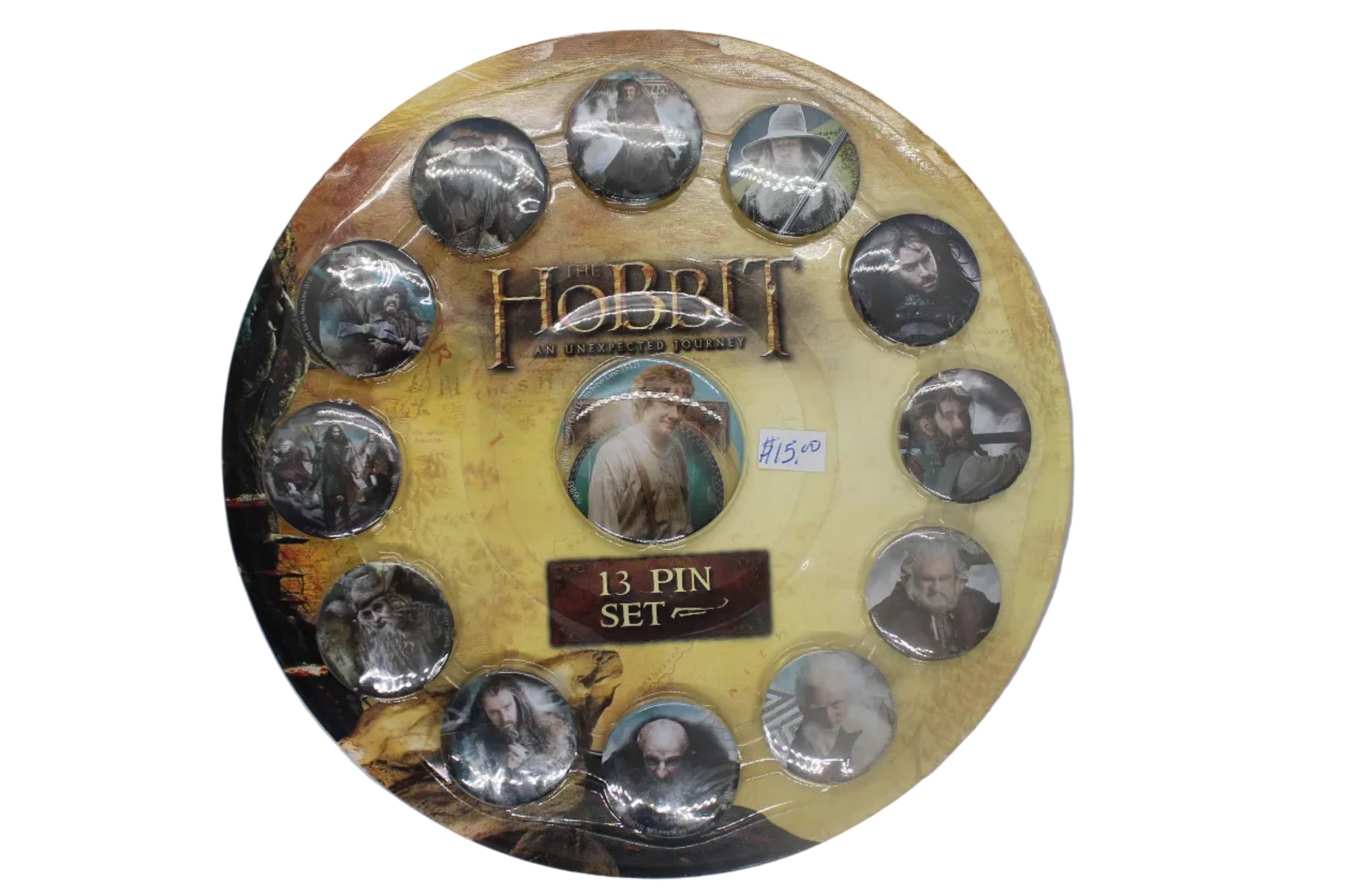 The Hobbit An Unexpected Journey 13 Pin Set by NECA - Lord of the Rings