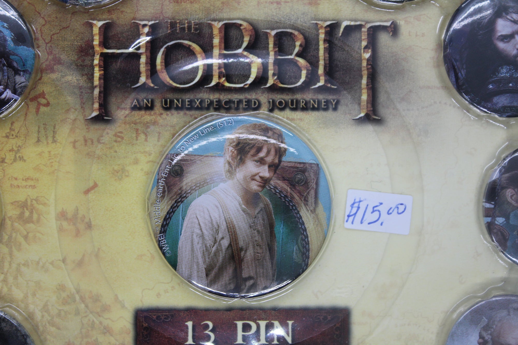 The Hobbit An Unexpected Journey 13 Pin Set by NECA - Lord of the Rings