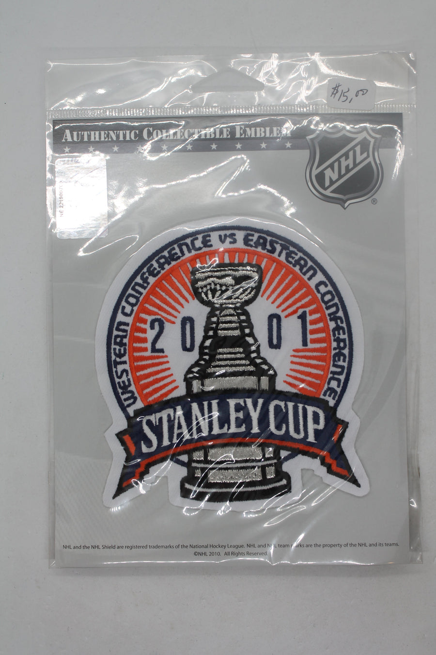 NHL 2001 NHL Stanley Cup Final Authentic Collectible Emblem