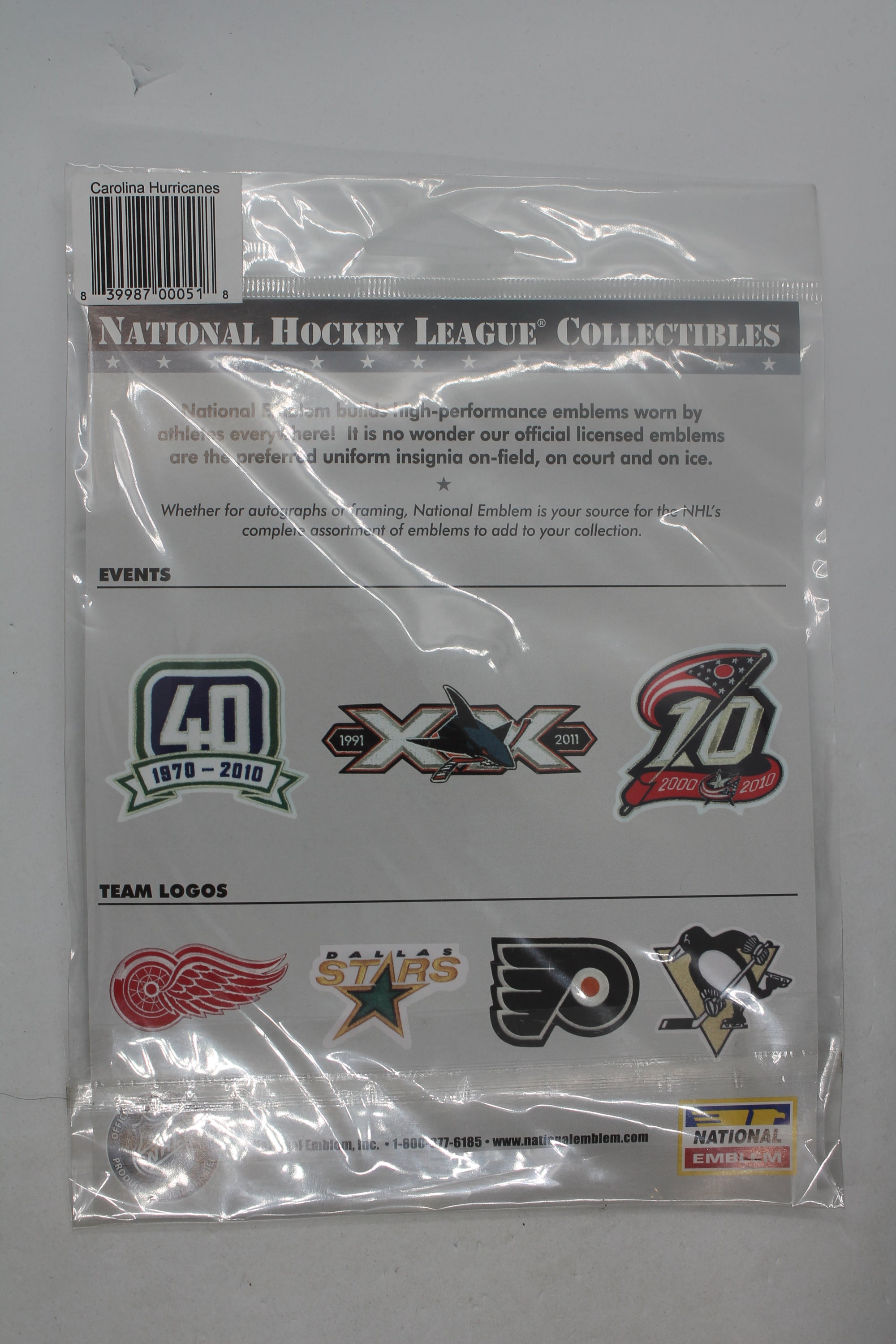 NHL Carolina Hurricanes Authentic Collectible Emblem