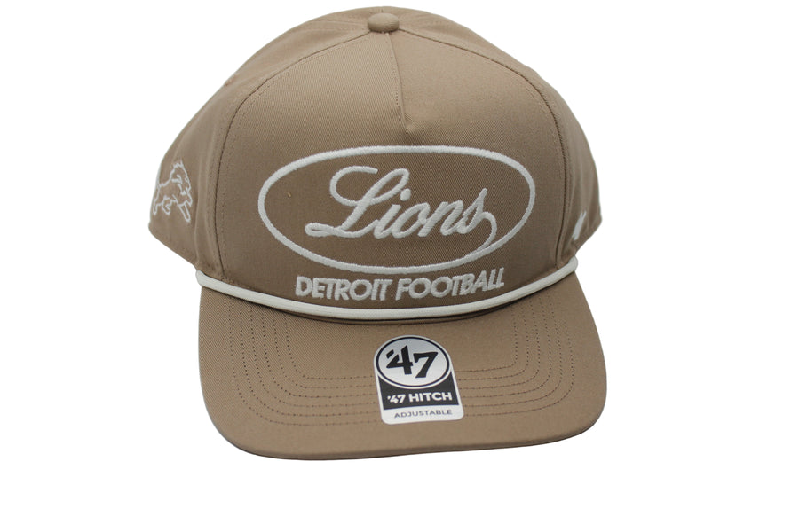 NFL Detroit Lions '47 Brand "Foundation" Hitch Snapback Hat (Sandstone)