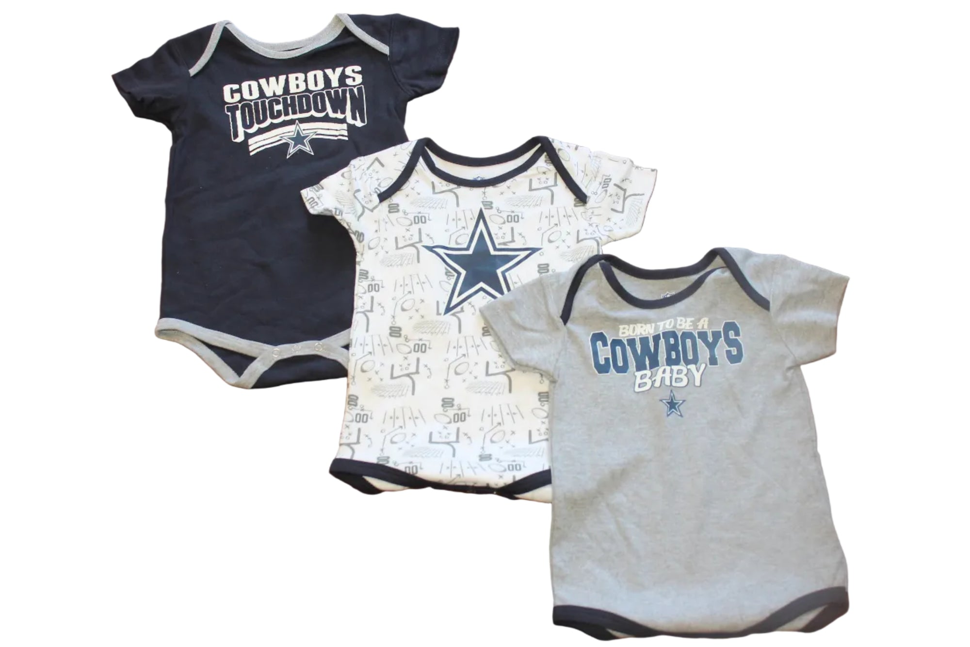 NFL Dallas Cowboys Infant 3pc Bodysuit Set