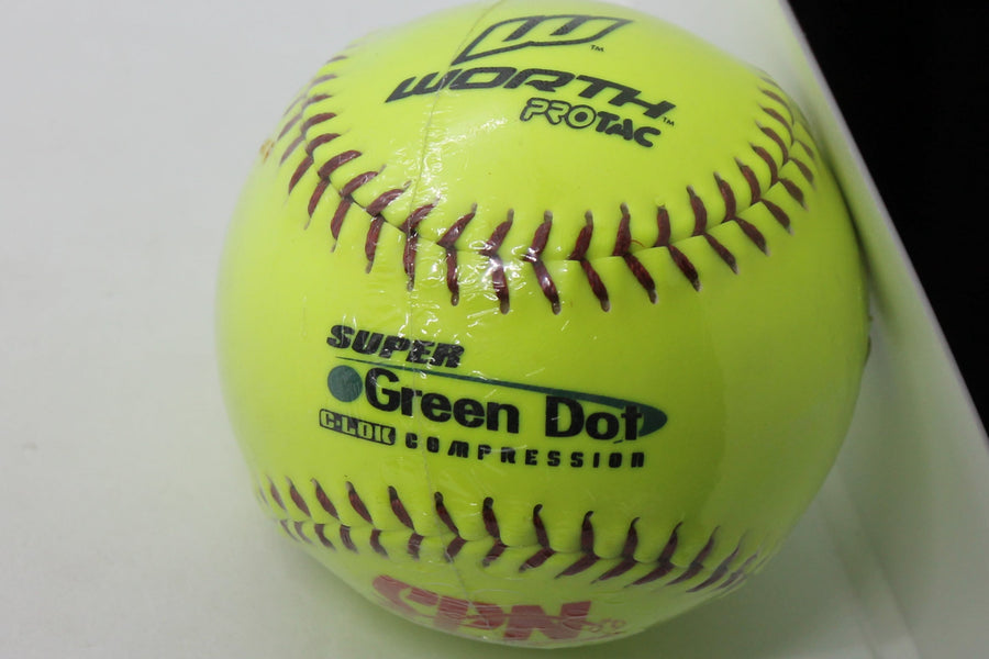 Worth Protac 11” Slowpitch Softball Super Green Dot CLok 375 Compression