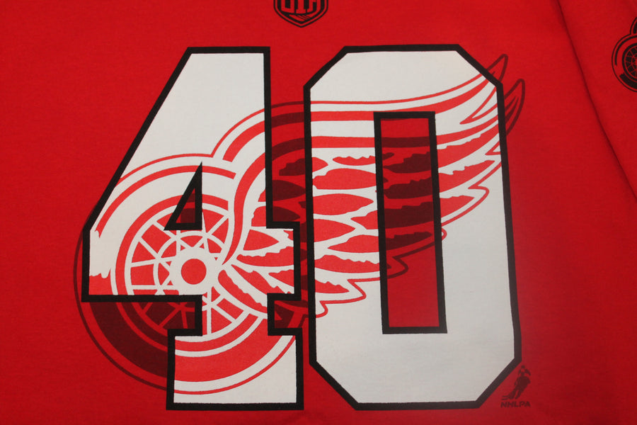 NHL Detroit Red Wings Old Time Hockey Men's Zetterberg #40 Tee - Medium