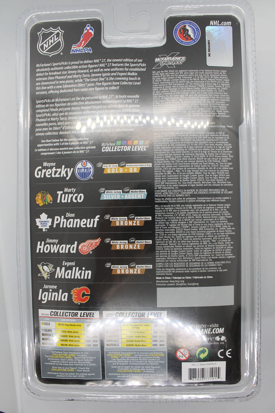 McFarlane NHL Legends Series 27 Wayne Gretzky Oilers 6" Action Figure 2010