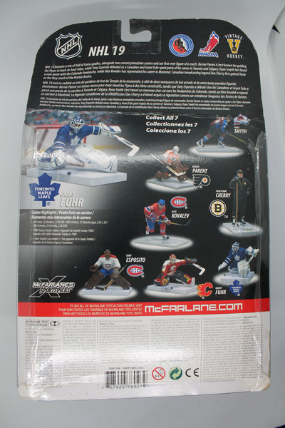 McFarlane Grant Fuhr NHL 19 6" Action Figure - Toronto Maple Leaf - Some damage to packaging