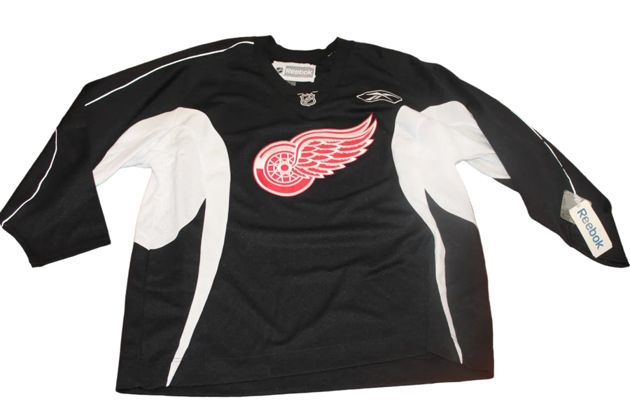 NHL Detroit Red Wings (Black) Men's Reebok Jersey - Size XXLarge