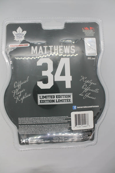 Auston Matthews Toronto Maple Leafs NHL 6' Action Figure Limited Edition Import Dragon