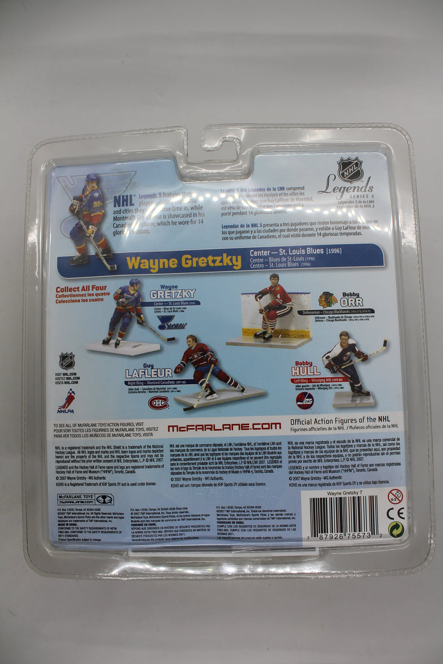 Wayne Gretzky McFarlane NHL Legends Series 5  Blues 6" Action Figure 2007