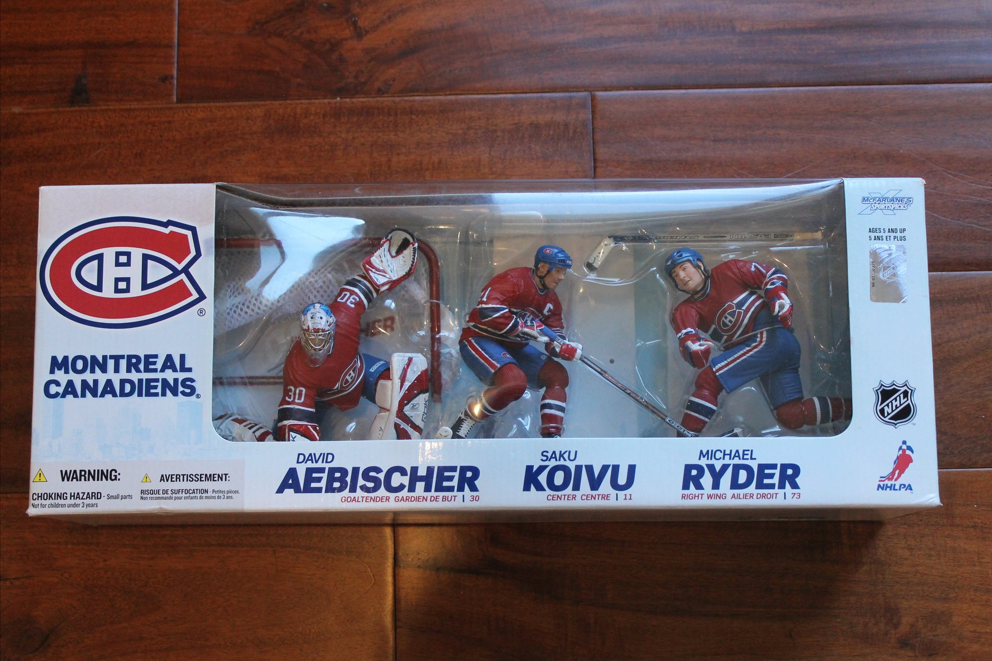 Montreal Canadiens Red Jersey 3 Pack McFarlane 2006 - Koivu, Aebischer & Ryder